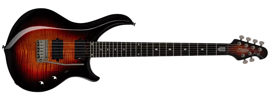 Majesty DiMarzio Electric Guitar w/Gigbag - Tiger Eye Flame Top