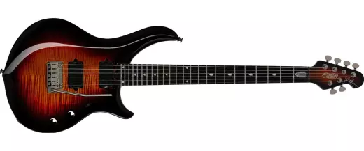 Sterling by Music Man - Majesty DiMarzio Electric Guitar w/Gigbag - Tiger Eye Flame Top