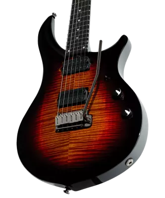 Majesty DiMarzio Electric Guitar w/Gigbag - Tiger Eye Flame Top