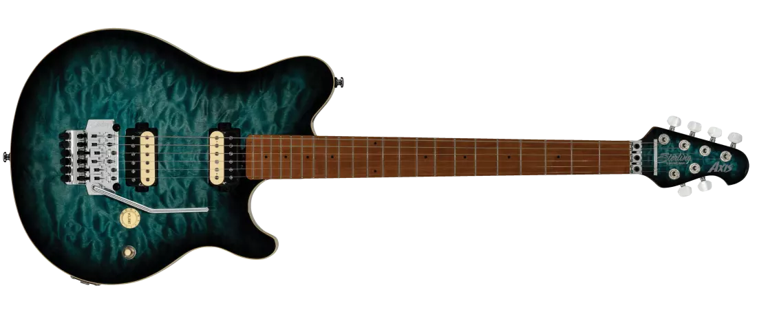 Axis Electric Guitar with Quilted Maple Top - Yucatan Blue