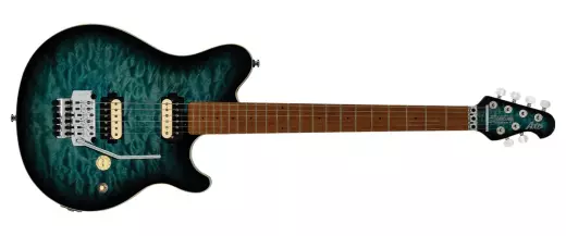 Sterling by Music Man - Axis Electric Guitar with Quilted Maple Top - Yucatan Blue