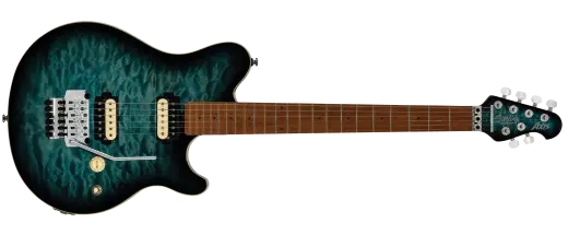Sterling by Music Man - Axis Electric Guitar with Quilted Maple Top - Yucatan Blue