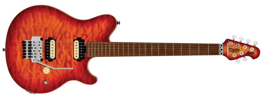 Axis Electric Guitar with Quilted Maple Top - Lava Burst
