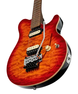 Axis Electric Guitar with Quilted Maple Top - Lava Burst