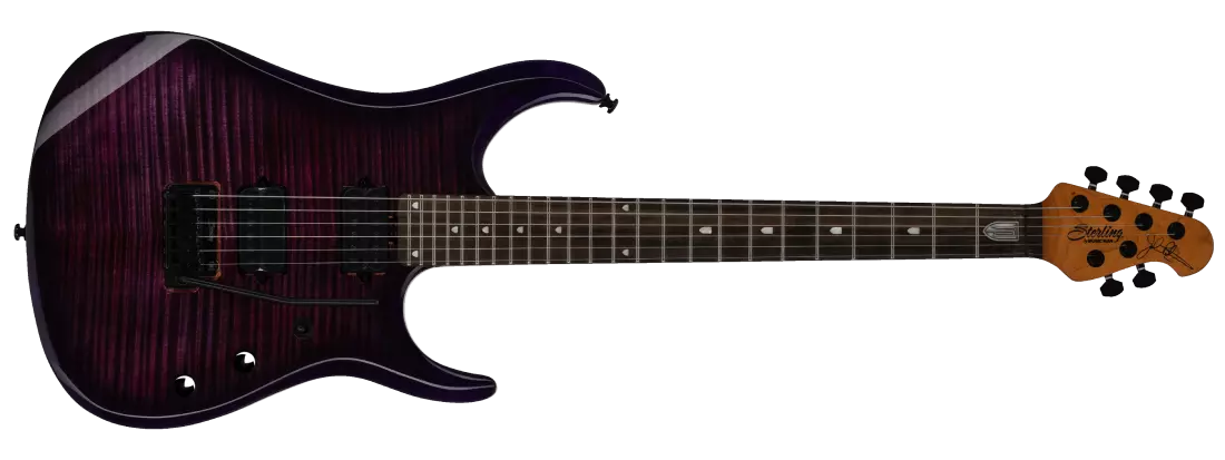 JP150 DiMarzio Electric Guitar with Gig Bag - Purple Nebula Flame Top