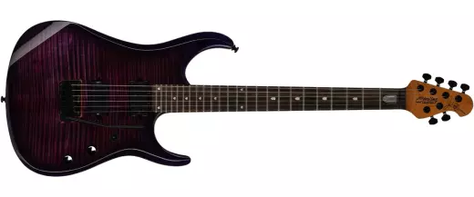 Sterling by Music Man - JP150 DiMarzio Electric Guitar with Gig Bag - Purple Nebula Flame Top