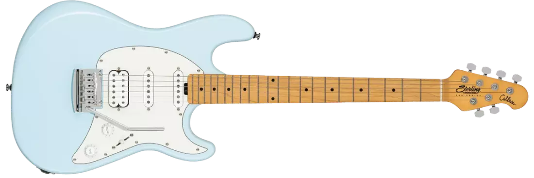 SUB Series Cutlass HSS Electric Guitar, Hard Maple Fretboard - Daphne Blue