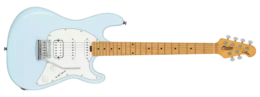 Sterling by Music Man - SUB Series Cutlass HSS Electric Guitar, Hard Maple Fretboard - Daphne Blue