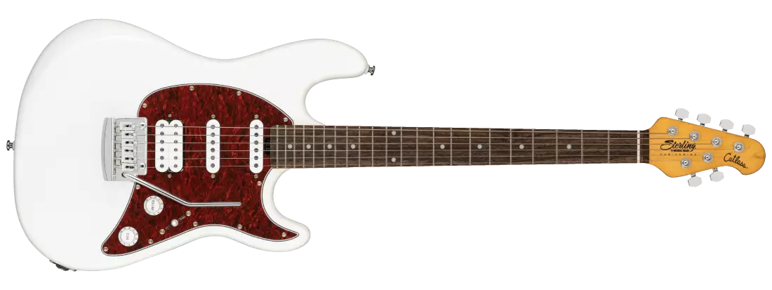 SUB Series Cutlass HSS Electric Guitar, Laurel Fretboard - Olympic White