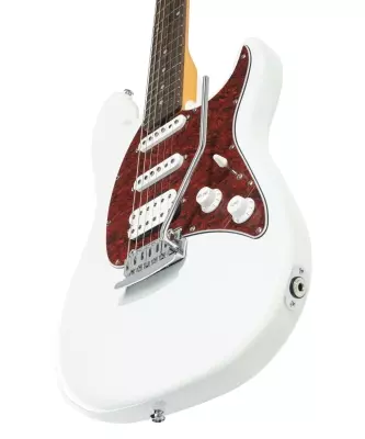 SUB Series Cutlass HSS Electric Guitar, Laurel Fretboard - Olympic White