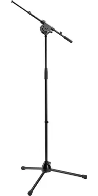 K & M Stands - Folding Microphone Tripod with Swivel Arm