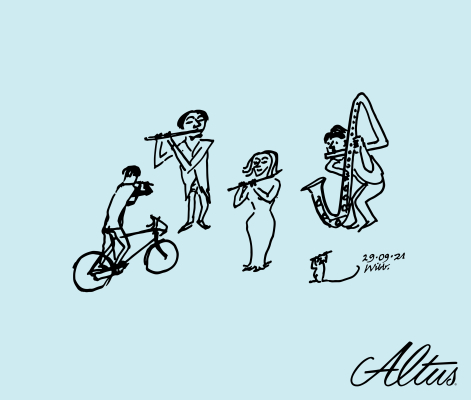 Altus Flutes - Wibb Collection Flute Polishing Cloth - Ensemble