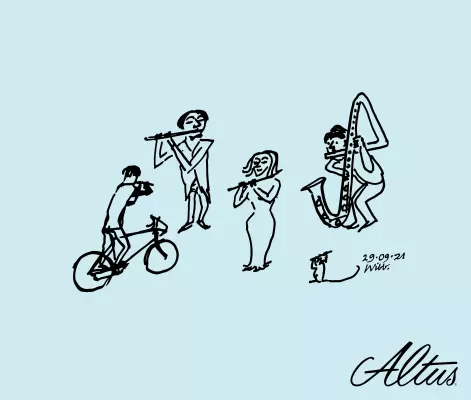 Altus Flutes - Wibb Collection Flute Polishing Cloth - Ensemble