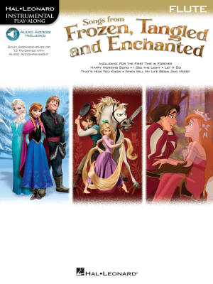 Hal Leonard - Songs from Frozen, Tangled and Enchanted - Flte - Livre/pistes audio en ligne