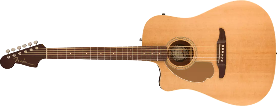 Redondo Player Acoustic/Electric Guitar with Walnut Fingerboard - Natural (Left Handed)