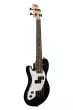 Solid Body 4-String Fretted U-Bass with Gigbag - Jet Black (Left Handed)