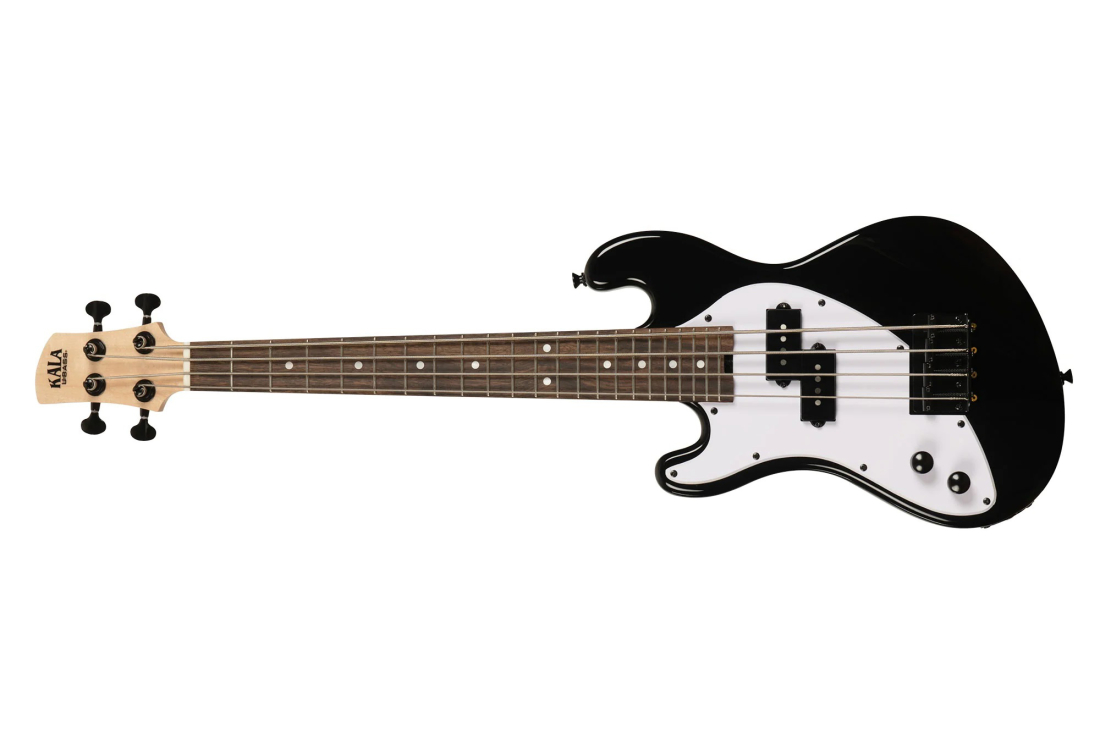 Solid Body 4-String Fretted U-Bass with Gigbag - Jet Black (Left Handed)