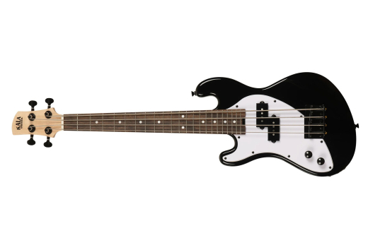 U-Bass - Solid Body 4-String Fretted U-Bass with Gigbag - Jet Black (Left Handed)
