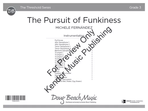 The Pursuit of Funkiness - Fernandez - Jazz Band - Gr. 3