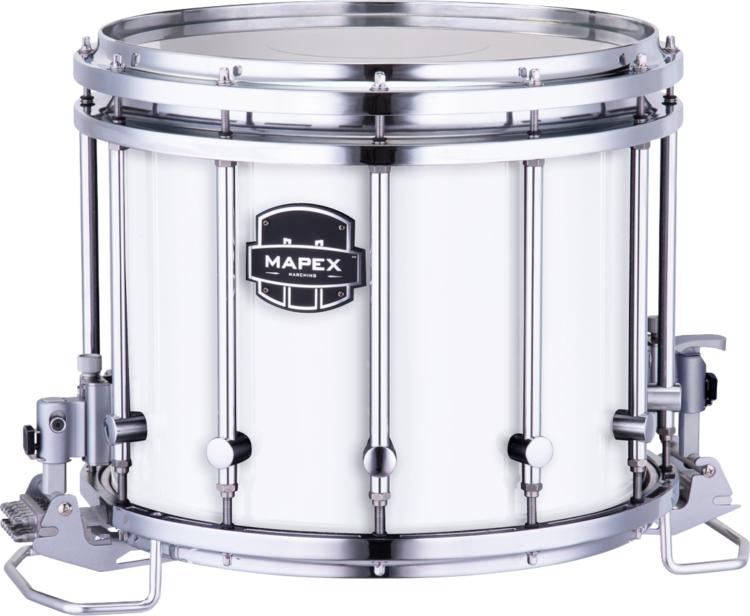 Quantum Mark II Series 14x12\'\' HT Marching Snare Drum - Snow White