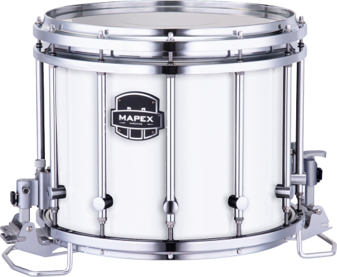 Mapex Marching - Quantum Mark II Series 14x12 HT Marching Snare Drum - Snow White