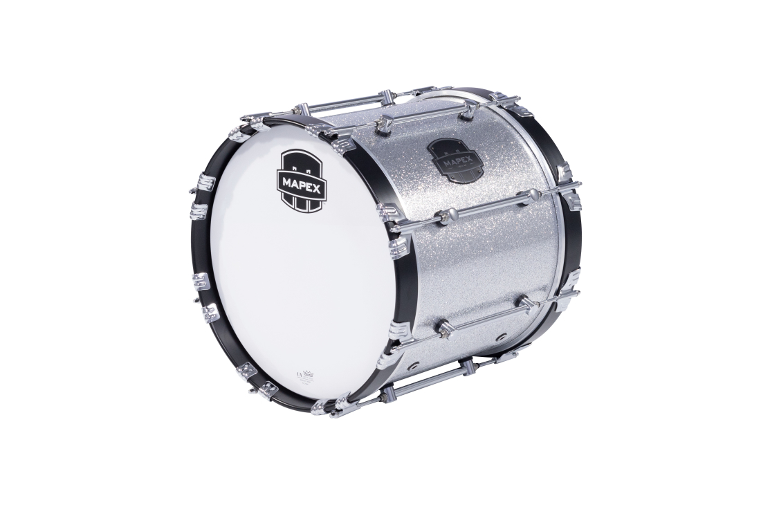 Quantum Mark II Series 14x14\'\' Marching Bass Drum - Crystal Sparkle
