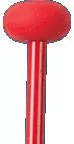 Mike Balter Mallets - Rubber Mallets - Soft (Red)