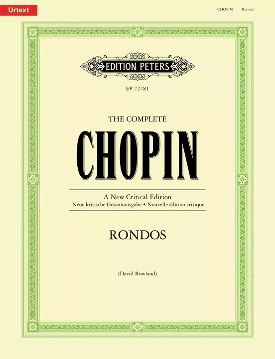 The Complete Chopin: Rondos (New Critical Edition)- Chopin/Rowland - Book - Piano