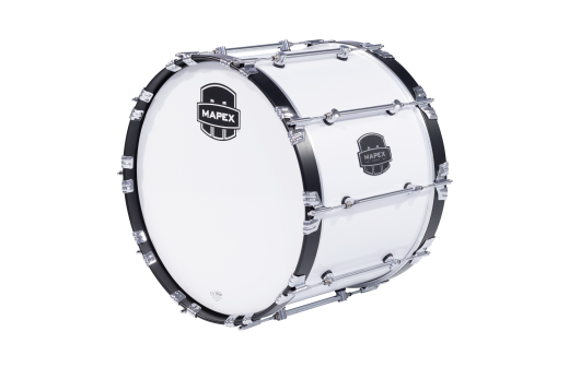 Mapex Marching - Quantum Mark II Series 20x14 Marching Bass Drum - Snow White