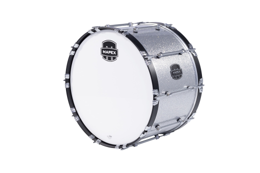 Mapex Marching - Quantum Mark II Series 24x14 Marching Bass Drum - Crystal Sparkle