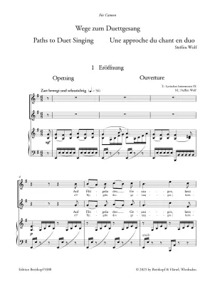 Paths to Duet Singing German \'\'Vaccai\'\' for Two - Wolf - Vocal Duet/Piano - Book/Audio