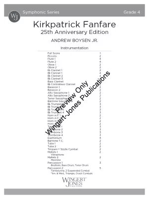 Kirkpatrick Fanfare (25th Anniversary Edition) - Boysen Jr. - Concert Band - Gr.4