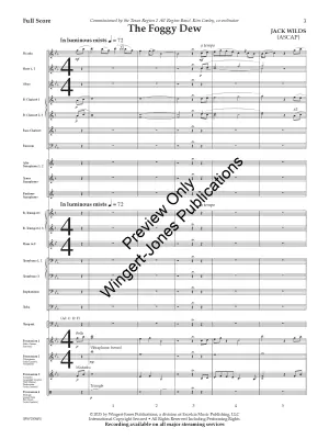 Foggy Dew (Irish Folk Song) - Wilds - Concert Band - Gr. 4.5