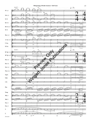 Whispering of Fields Unsown - Boysen Jr. - Concert Band - Gr. 4.5