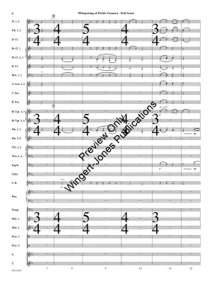 Whispering of Fields Unsown - Boysen Jr. - Concert Band - Gr. 4.5