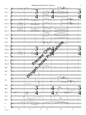 Whispering of Fields Unsown - Boysen Jr. - Concert Band - Gr. 4.5