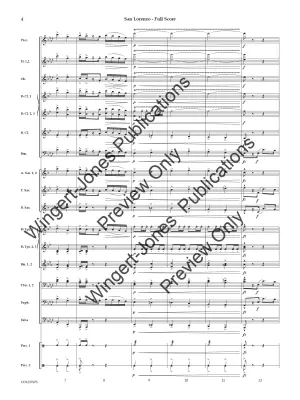 San Lorenzo - Silva/Bourgeois - Concert Band (March) - Gr. 4.5