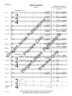 San Lorenzo - Silva/Bourgeois - Concert Band (March) - Gr. 4.5
