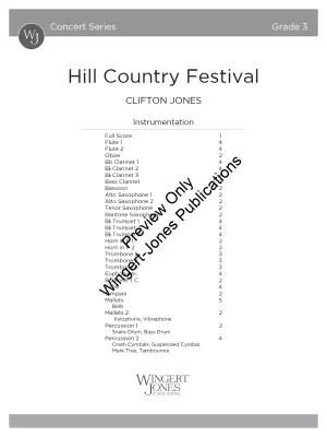 Hill Country Festival - Jones - Concert Band - Gr. 3