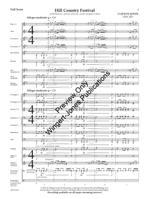 Hill Country Festival - Jones - Concert Band - Gr. 3