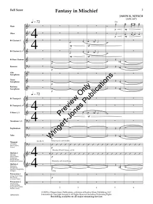 Fantasy in Mischief - Nitsch - Concert Band - Gr. 3