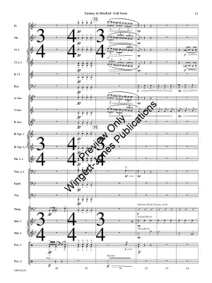 Fantasy in Mischief - Nitsch - Concert Band - Gr. 3