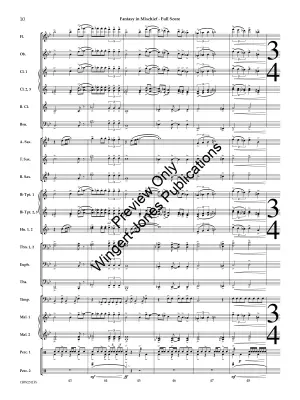 Fantasy in Mischief - Nitsch - Concert Band - Gr. 3