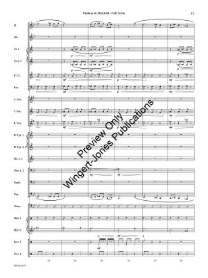 Fantasy in Mischief - Nitsch - Concert Band - Gr. 3