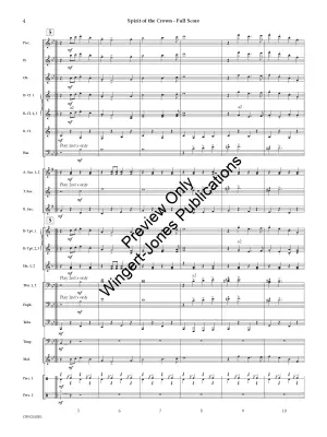 Spirit Of The Crown - Roth - Concert Band (March) - Gr. 3