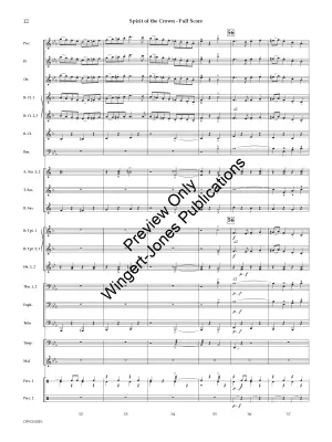 Spirit Of The Crown - Roth - Concert Band (March) - Gr. 3