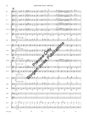 Spirit Of The Crown - Roth - Concert Band (March) - Gr. 3