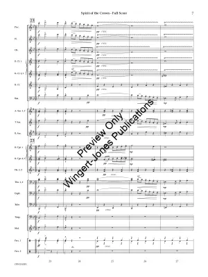 Spirit Of The Crown - Roth - Concert Band (March) - Gr. 3