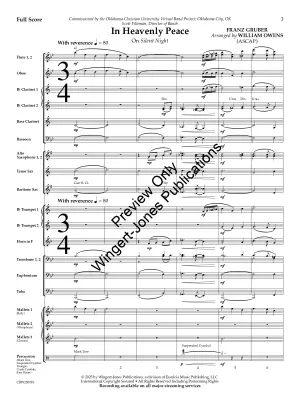 In Heavenly Peace (On \'\'Silent Night\'\') - Gruber/Owens - Concert Band - Gr. 3