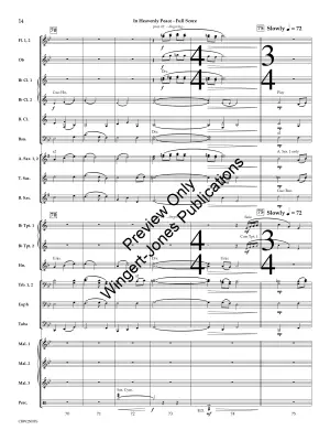 In Heavenly Peace (On \'\'Silent Night\'\') - Gruber/Owens - Concert Band - Gr. 3